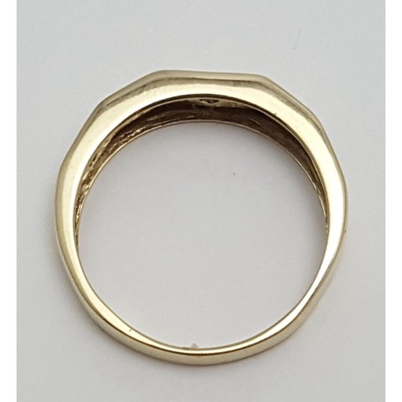 Unique 10K Karat Solid Two Tone Multi Color Gold Designer Diamond Mens Ring - Picture 11 of 15